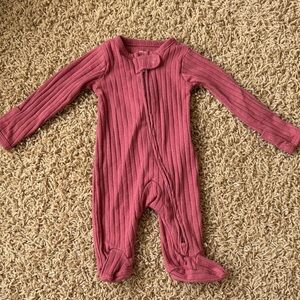 Carter's Ribbed Mauve One Piece Footie